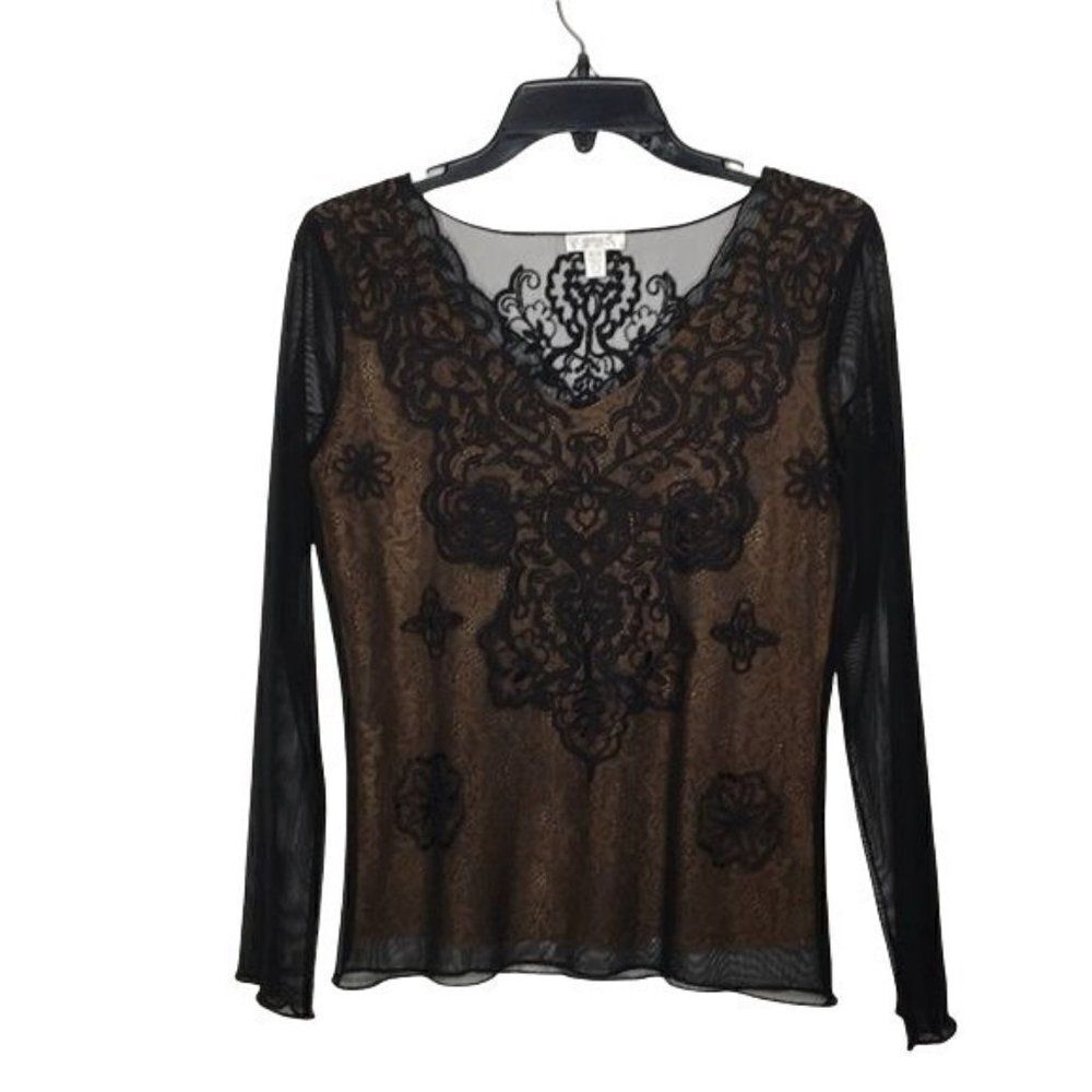 Conrad C collection lacy top size M